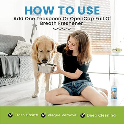 BUDDY'S BEST Dog Breath Freshener | 250 ml Dog Teeth Cleaning Water | Premium Dog Mouthwash for Plaque and Tartar | Ideal Dog Dental Care For Any Breed, Gender, or Size