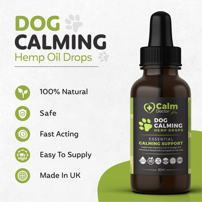 BUDDY'S BEST Dog Calming Hemp Oil | Dog Calming Supplement | For Dog Emotions, Dog Barking & Dog Joints | Omega 3,6,9 For Dogs