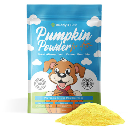 BUDDY'S BEST Pumpkin Powder For Dogs | Great Alternative to Canned Pumpkin | 200g