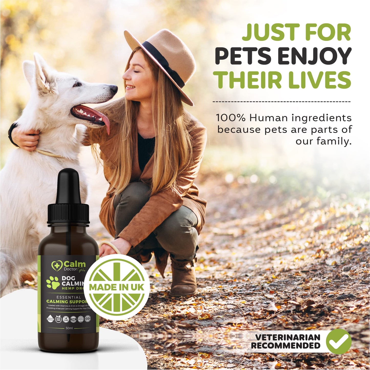 BUDDY'S BEST Dog Calming Hemp Oil | Dog Calming Supplement | For Dog Emotions, Dog Barking & Dog Joints | Omega 3,6,9 For Dogs